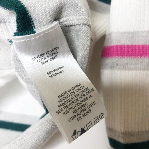 KUT FROM THE KLOTH Stripe Print Crew Neck Sweater  - Picture 5 of 10